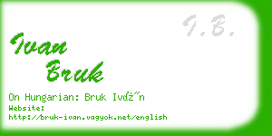 ivan bruk business card